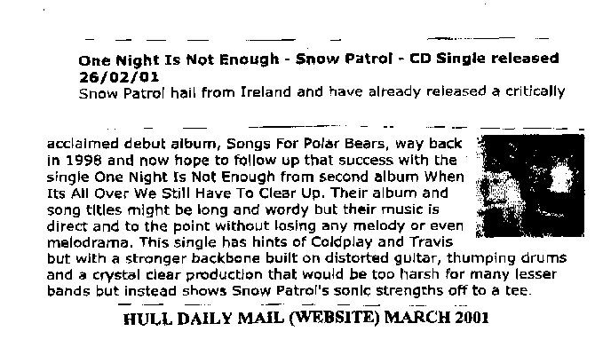 Hull Daily Mail Website - One Night is not Enough